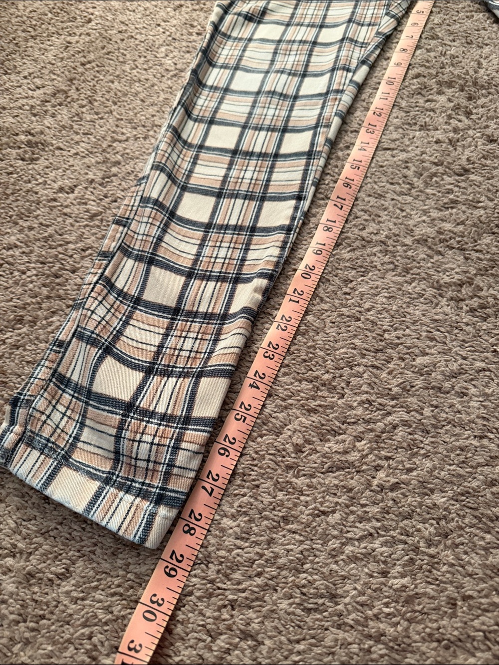 Urban Outfitters Tan Plaid Pull-On Skinny Pants Size Medium 2018 - Picture 9 of 13